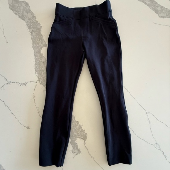 SPANX Women’s Backseam Skinny Stretch Pull On Ankle Pants Navy Blue EUC XS - Picture 3 of 14